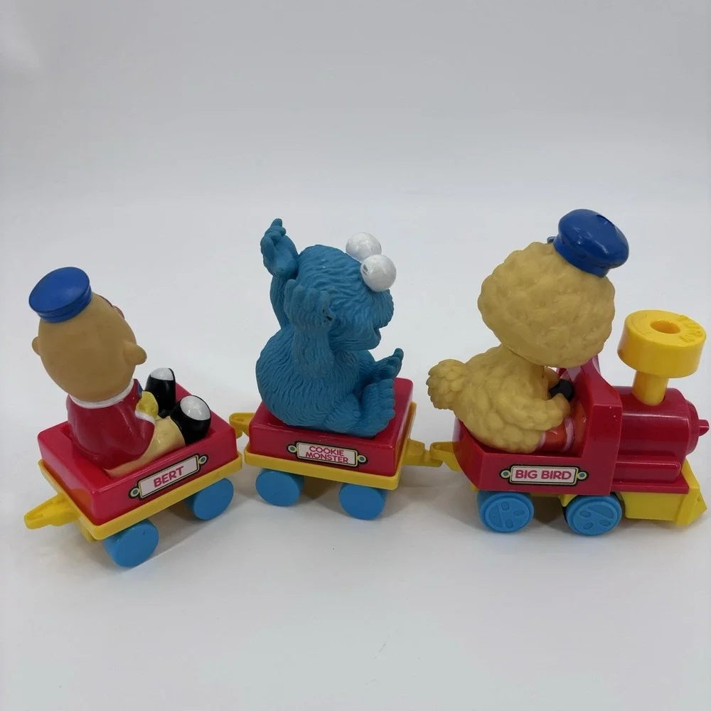 Vintage Big Bird's Wind Up Train Sesame‎ Street Tyco  Bert Cookie Monster 90s - Picture 6 of 7